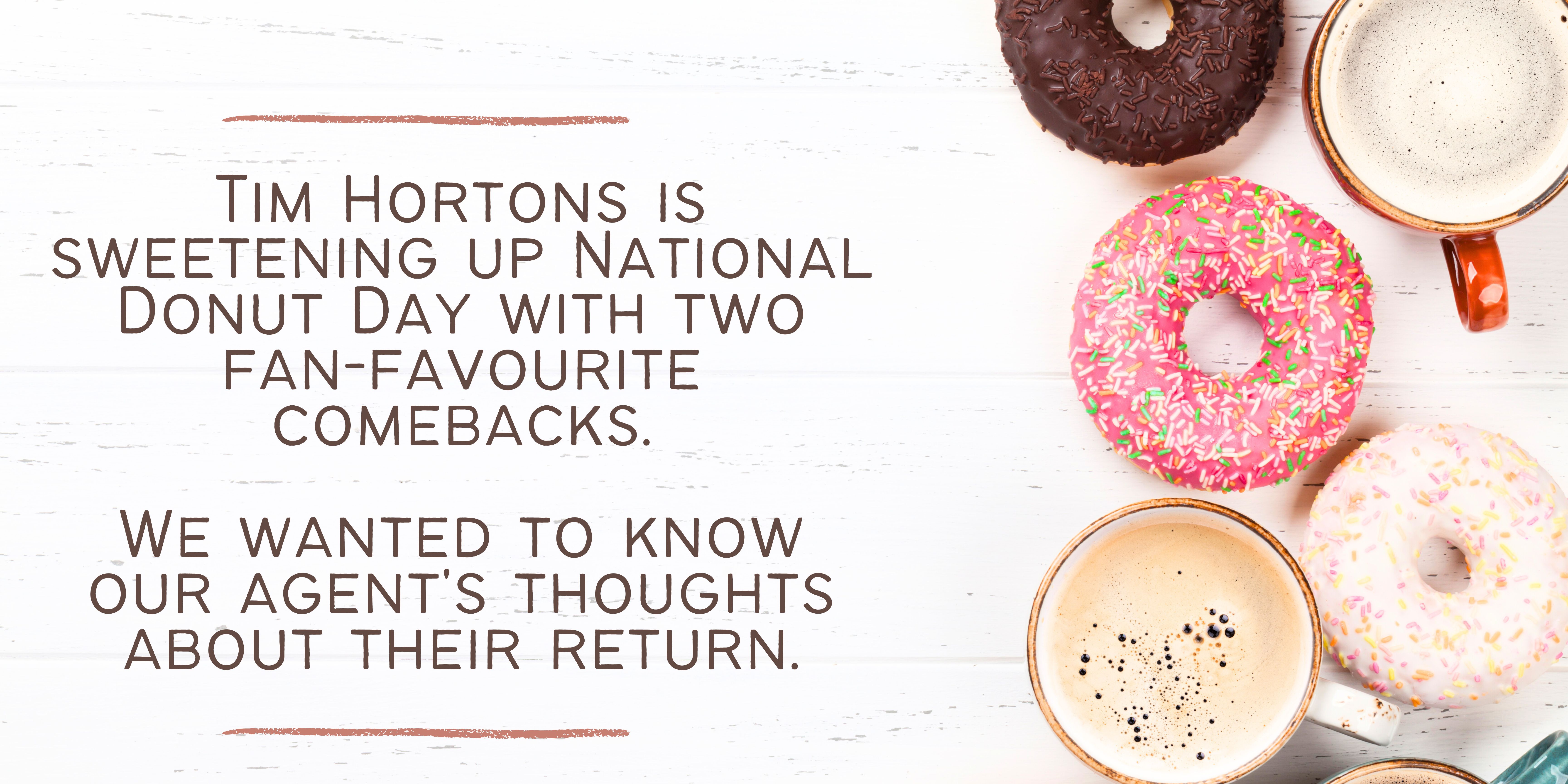 Tim Hortons Brought Back Retro Donuts To Celebrate National Donut Day